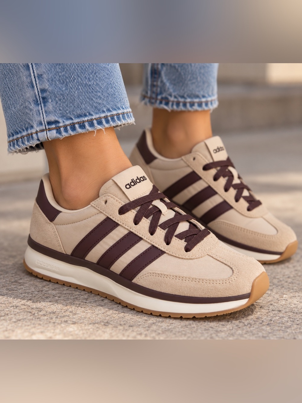 Adidas Run 70s 2.0 Shoes Sand Strata Brown Women’s Size 10